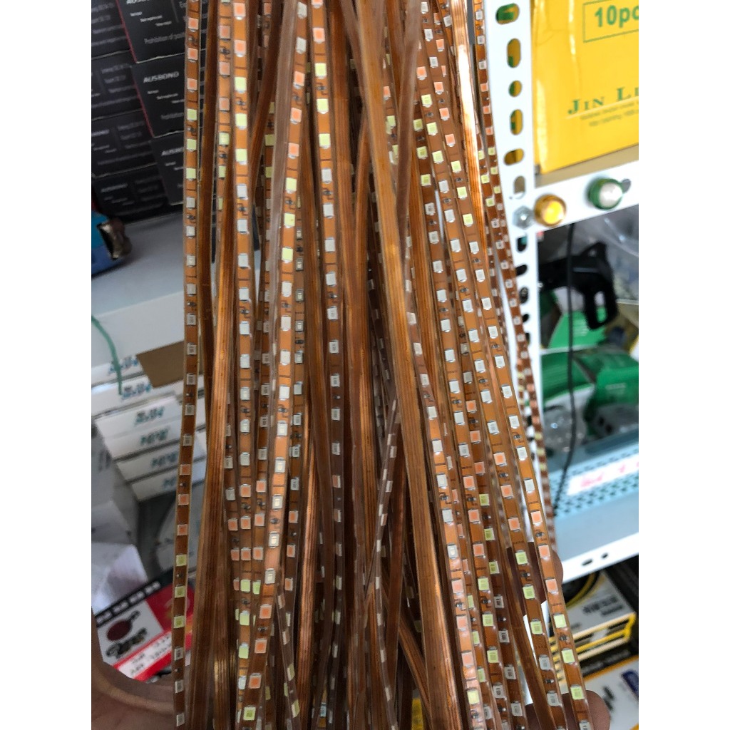 Đèn dây LED nhiều màu 7 màu nháy 12V 45cm