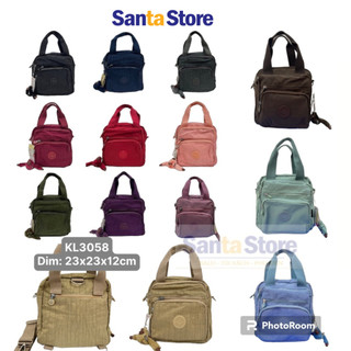 Balo Túi đeo vai đeo chéo vải dù nữ combo 3 trong 1 Kipling KL3058 SANTA STORE cao cấp thời trang giá rẻ nhiều ngăn