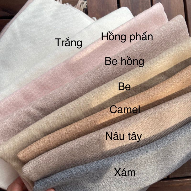 Khăn Len Dạ Lông Cừu Cashmere Cao Cấp ANARCHO Siêu Mềm Mịn Choàng Thu Đông