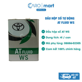 Dầu số tự động atf-ws, nhớt hộp số tự động dùng cho xe toyota innova, camry, vios, yaris, altis, wigo, aygo (mã:08886023