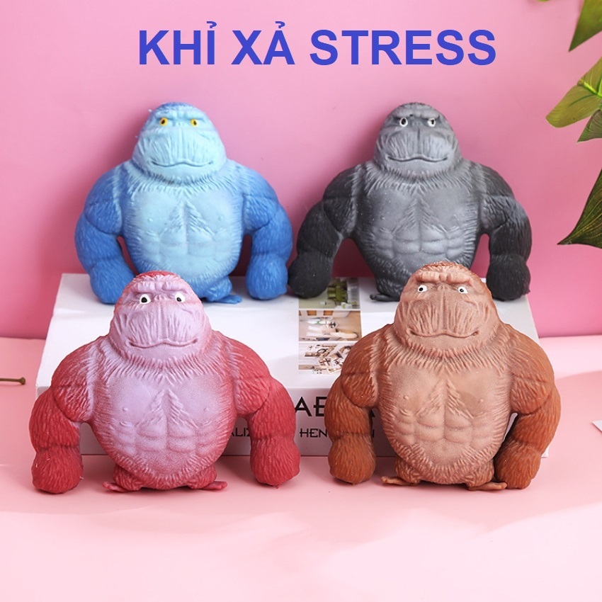 Khỉ xả giận con khỉ co dãn khỉ bóp giúp giảm căng thẳng chất liệu đàn hồi siêu bền cho bé vui chơi với bạn bè