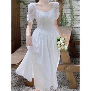 đầm kiểu tay ngắn viền phối ren dự tiệc sang trọng cô dâu ( thời trang bigsize vicky.g anitagreen) N1223