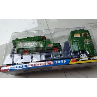 Đồ chơi xe quân sự chở tên lửa chạy đà