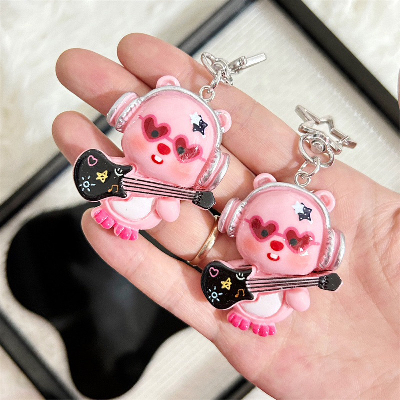 Móc Chìa Khoá Hoạt Hình Loppy A46 , Móc Khoá Pororo Hải Ly Loppy đáng yêu