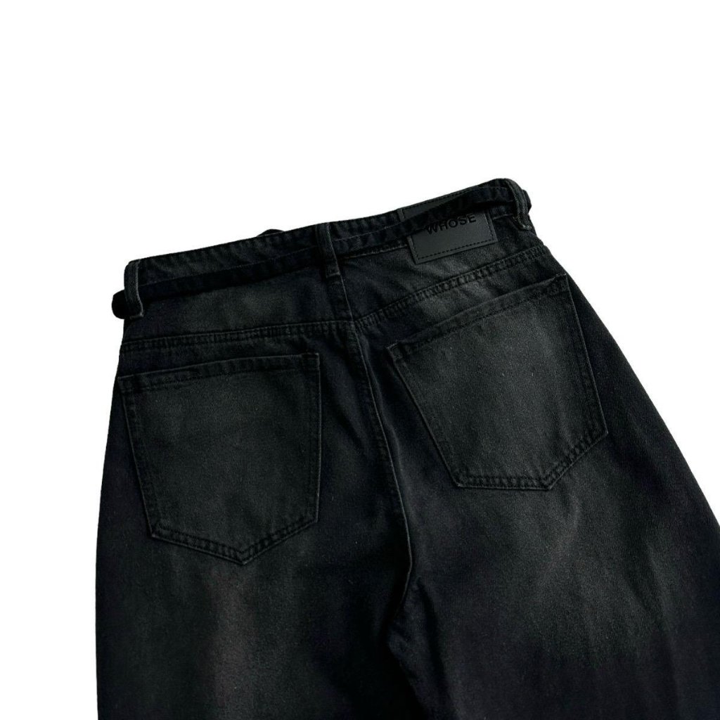 SMOKE LOOSE PLEAT WIDE JEANS - Quần jeans ống rộng form to Menswear Pants 1286