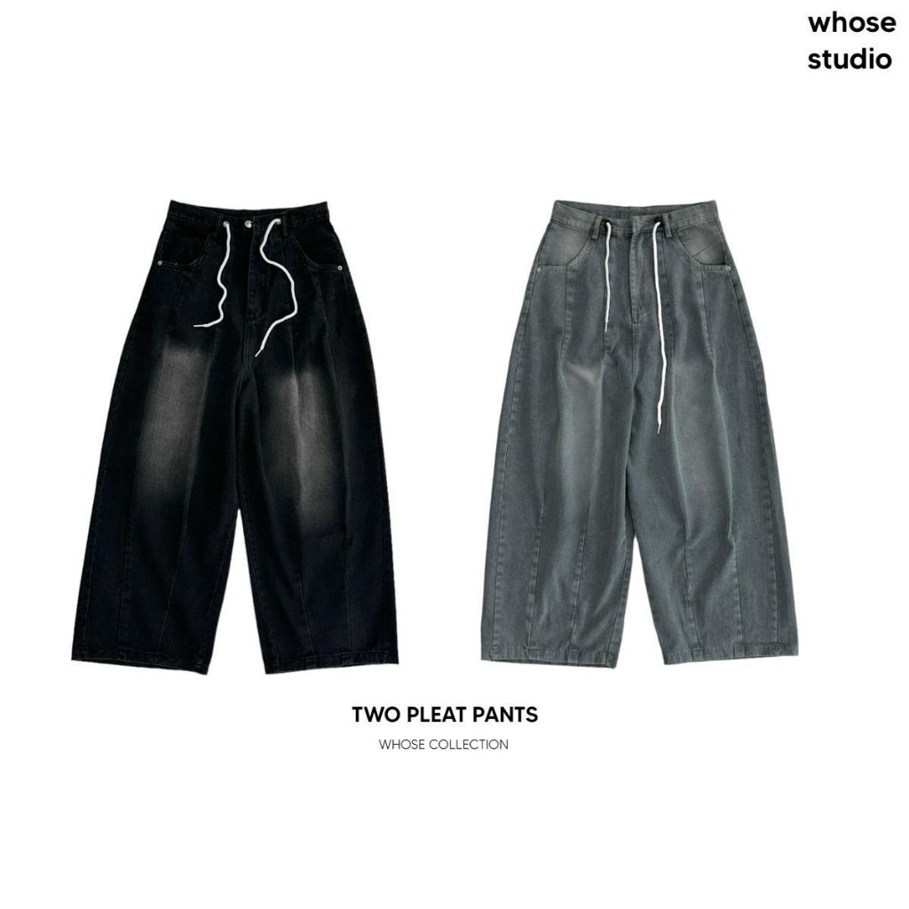 TWO PLEAT PANTS - Quần ống rộng Nhật Bản Menswear Nam
