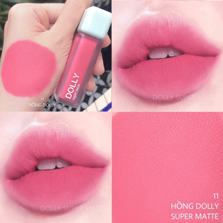 Son kem lì Dolly Super matte, không chì, lâu trôi, hàng chính hãng