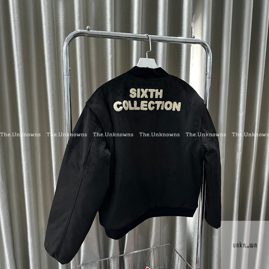 👑👑-Áo Khoác FOG Sixth Collection Paneled Varsity Jacket Black,áo khoác bomber Jacket FOG 6th cao cấp