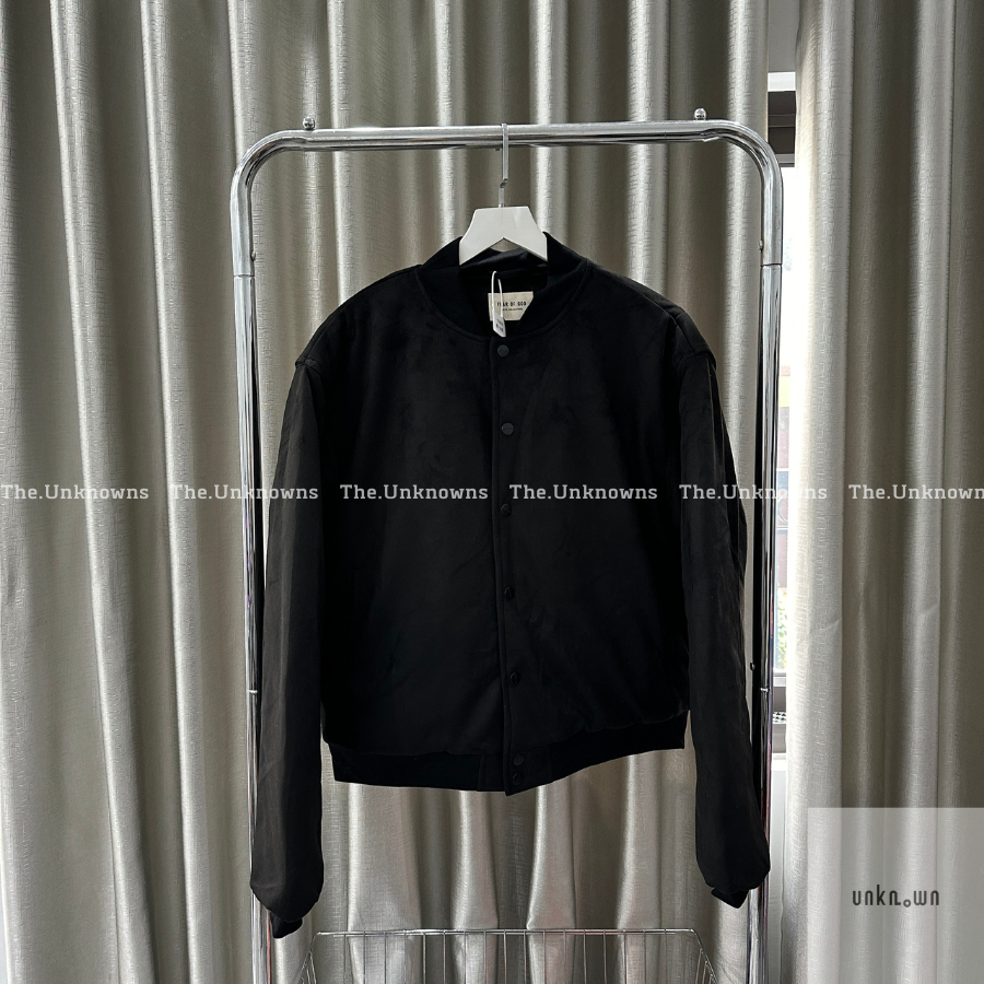 👑👑-Áo Khoác FOG Sixth Collection Paneled Varsity Jacket Black,áo khoác bomber Jacket FOG 6th cao cấp