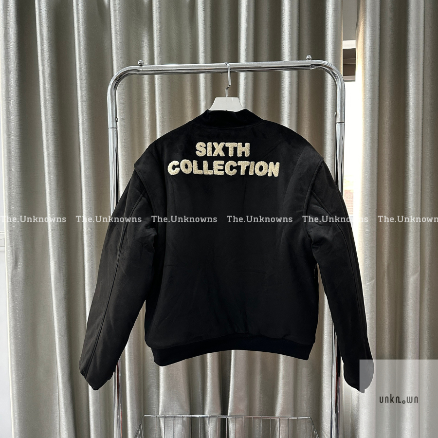 👑👑-Áo Khoác FOG Sixth Collection Paneled Varsity Jacket Black,áo khoác bomber Jacket FOG 6th cao cấp