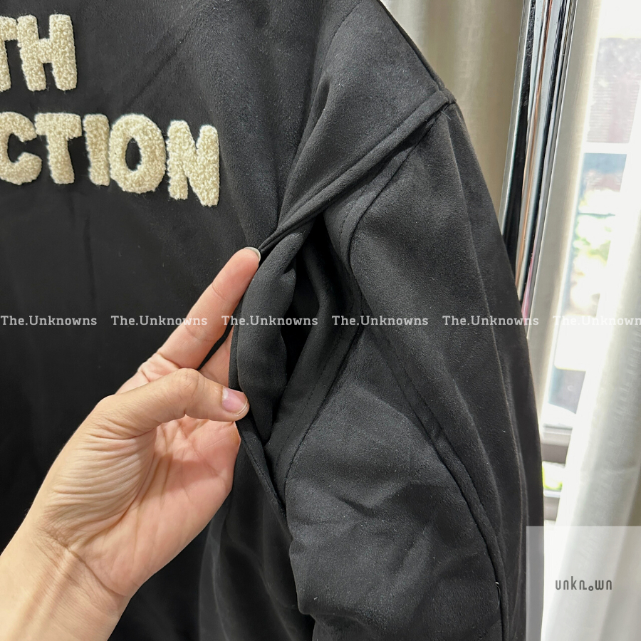 👑👑-Áo Khoác FOG Sixth Collection Paneled Varsity Jacket Black,áo khoác bomber Jacket FOG 6th cao cấp