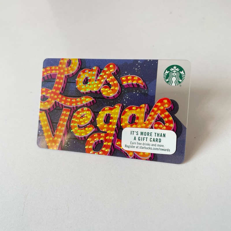 0841 THẺ STARBUCKS NHỰA LAS VEGAS 2016, thẻ có trầy (thẻ đã sử dụng, dùng để chất sưu tầm)