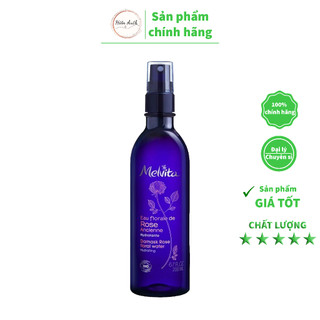Nước hoa hồng melvita eau florale water toner 200ml làm sạch sâu, se khít lỗ chân lông cân bằng độ ph hienauth