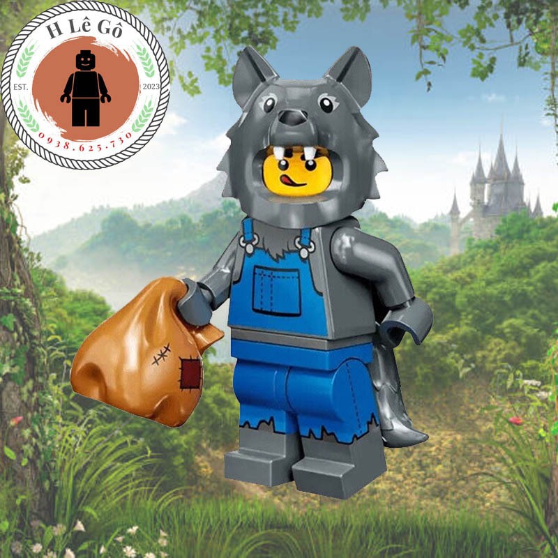 Minifigure Cosplay Tên trộm Sói xám mới Full Seal
