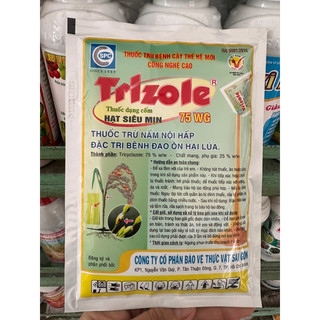 TRIZOLE 75WG gói 90g dạng cốm hạt siêu mịn chuyên trừ nấm nội hấp, đạo ôn hại lúa