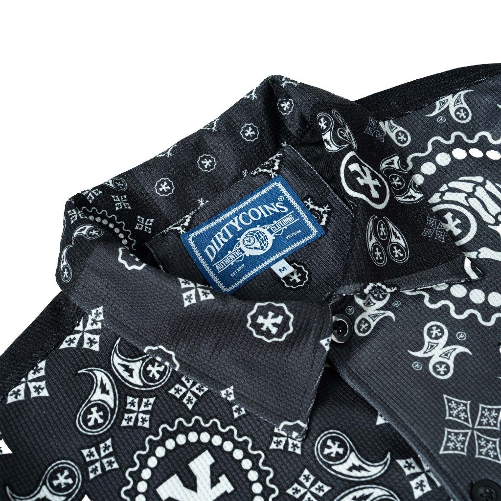 Áo Khoác DirtyCoins Bandana Shirt Jacket - Black