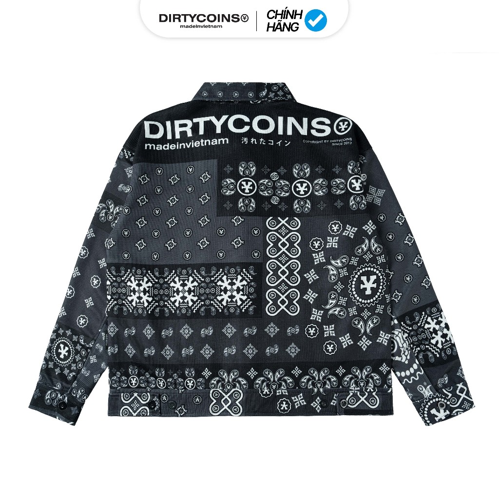 Áo Khoác DirtyCoins Bandana Shirt Jacket - Black