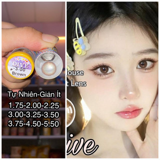 Lens cận nâu tự nhiên size S