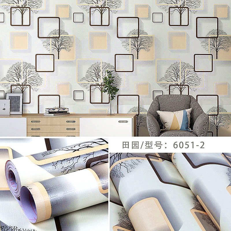 10m giấy dán tường sẵn keo ô vàng (10m x 45cm / cuộn) 6051-2