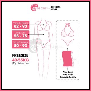GECKO Bikini 2 Mảnh Yếm Bèo 2M13 (Ảnh Thật)