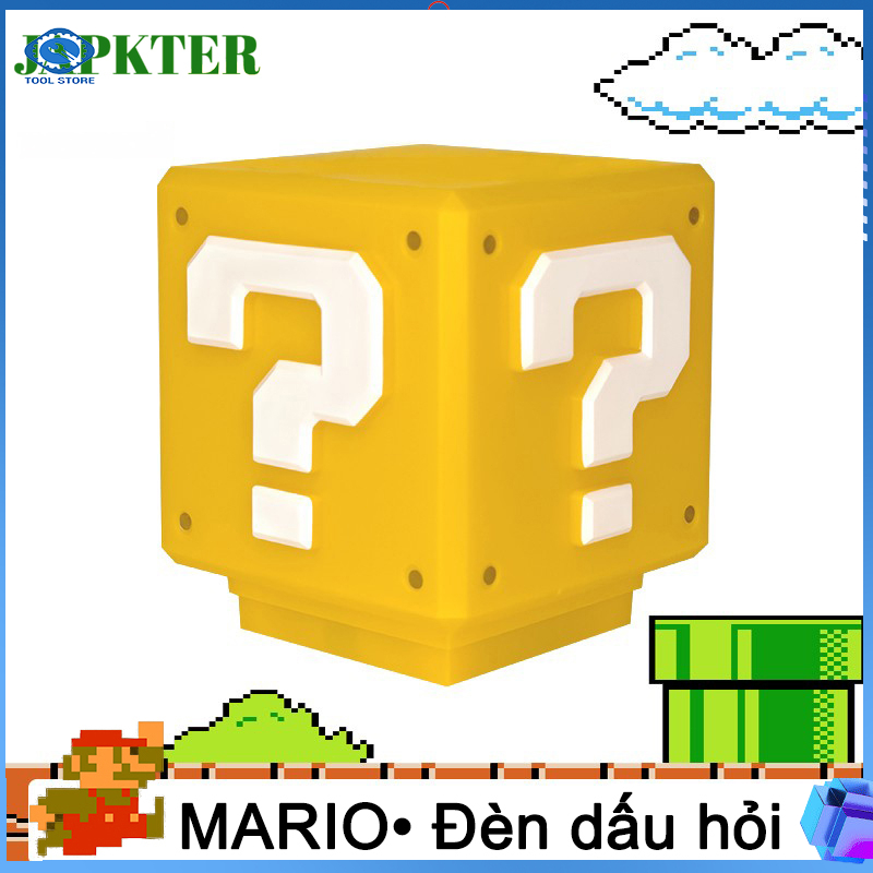 Mario Cùng phong cách Đèn Ngủ đèn LED Dấu Hỏi Đèn Trang Trí Quà Tặng Sinh Nhật Cho Trẻ Em