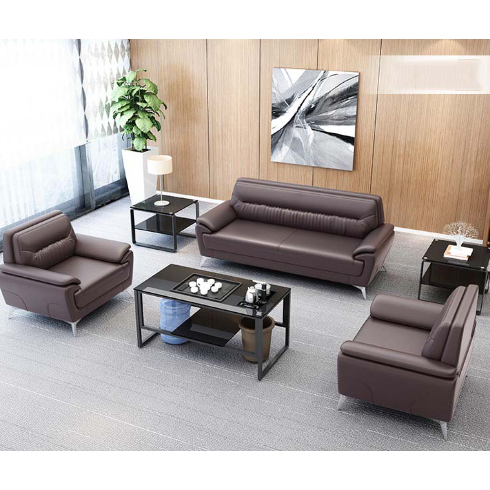 Bộ sofa văn phòng cao cấp Tundo kèm ghế đơn HVPCT-02