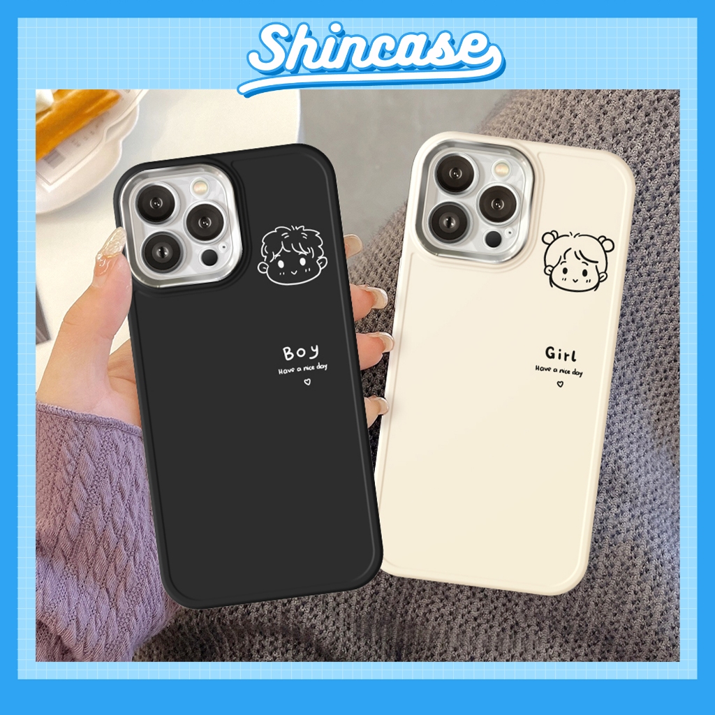 Ốp lưng Điện Thoại Mềm Mạ Kim Loại Couple Sang Trọng Cho iphone 11 13 15 14 12 pro max 7 8 plus x xr xs max 7plus 8plus