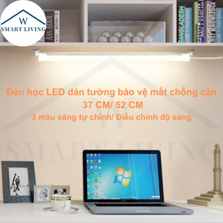 Đèn học LED dán tường bảo vệ mắt chống cận tùy chỉnh 3 màu sáng và mức độ sáng cắm điện dây USB dài 2m