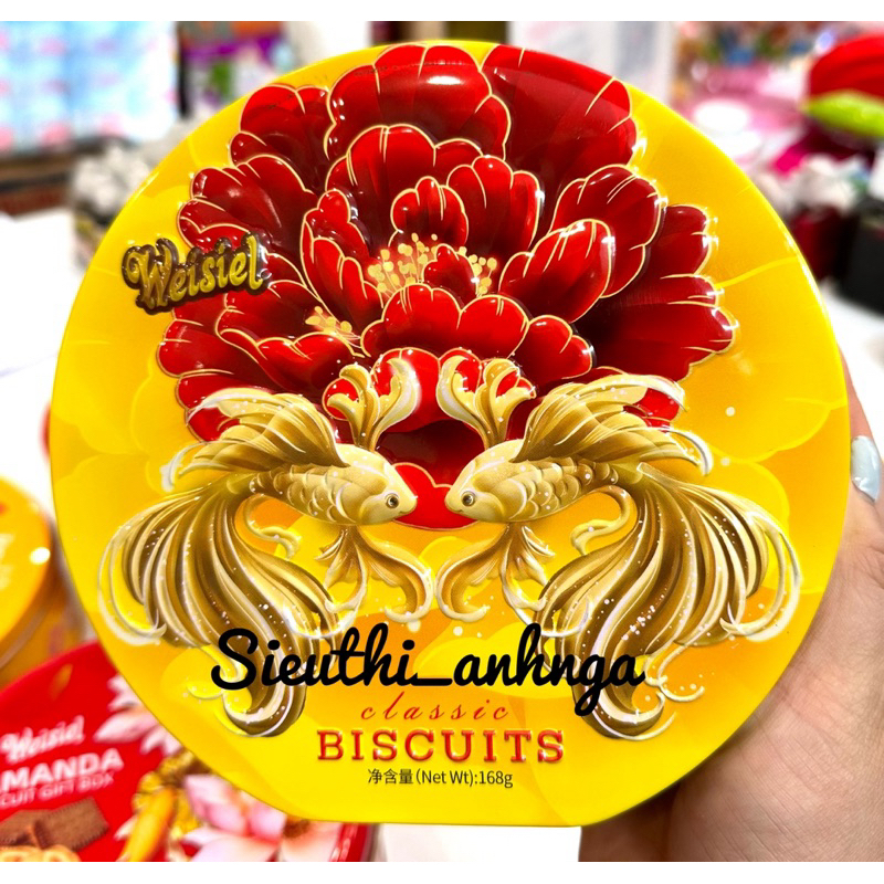 Bánh Quy Mèo Thần Tài Hộp Thiếc 120G