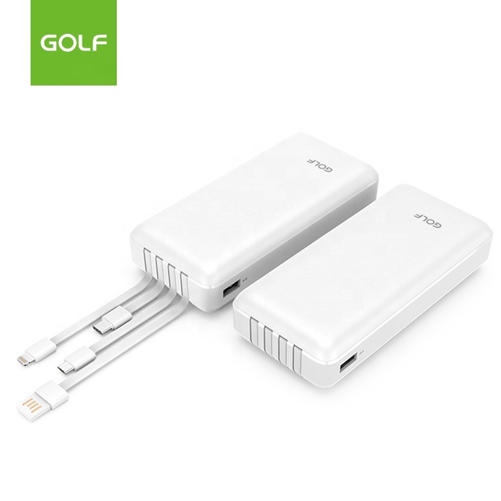 Sạc dự phòng Golf 20.000mAh tích hợp dây L206