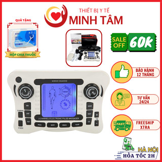  Máy massage xung điện trị liệu SYK-308B   BẢO HÀNH 24 THÁNG  máy massage xung điện 20 cường độ tặng kèm 4 miếng dán 