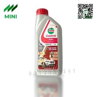 Dầu nhớt CASTROL ACTIV 20W-40-4T (1 Lít) - Hàng chính hãng