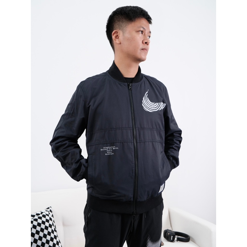 Bộ thể thao Nike Alphabet Logo Printing Black