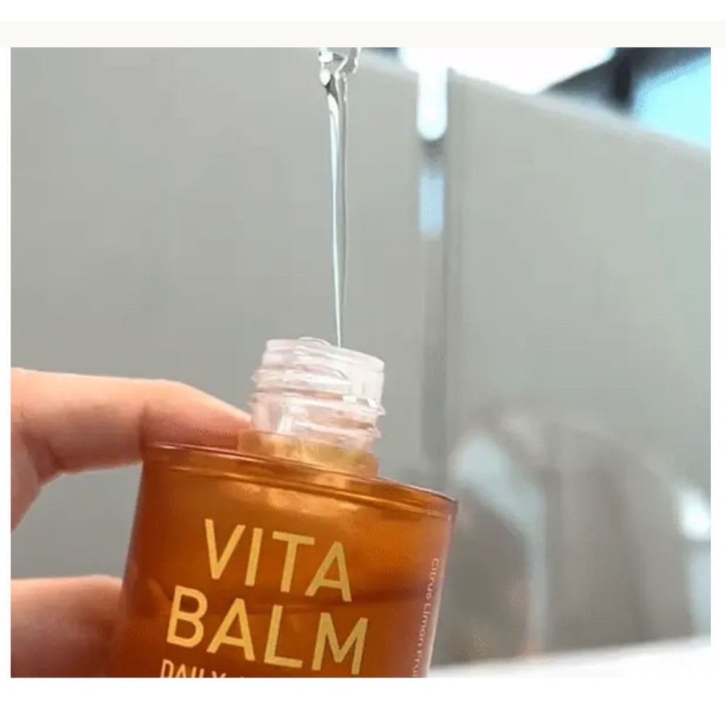 Tinh chất Vitamin C trắng da mờ thâm sạm chứa 50% chiết xuất C từ Chanh tươi, B5 & Hoa cúc VITA BALM