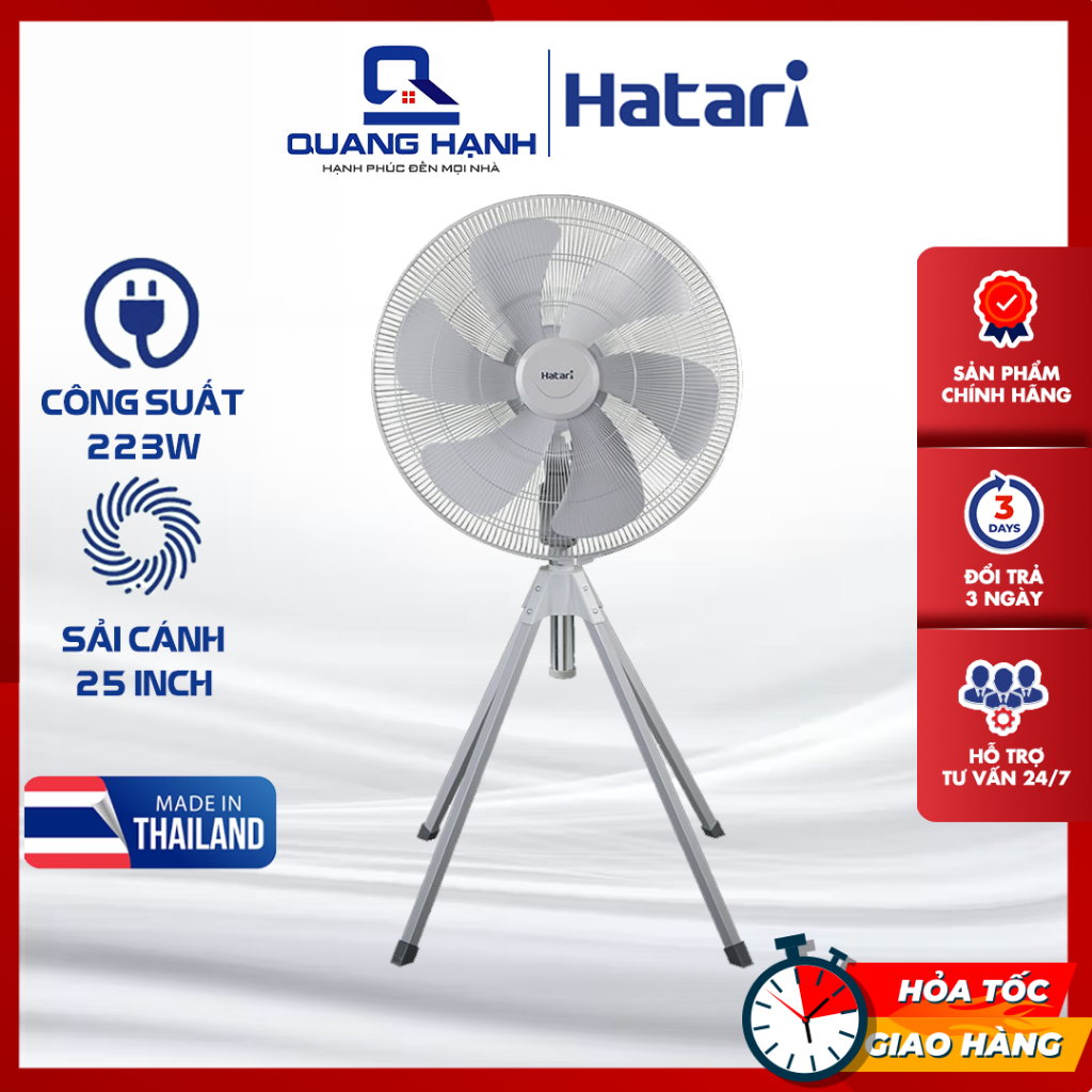 Quạt công nghiệp Thái Lan Hatari IQ25M1 [ Hàng chính hãng], Bảo hành 2 năm