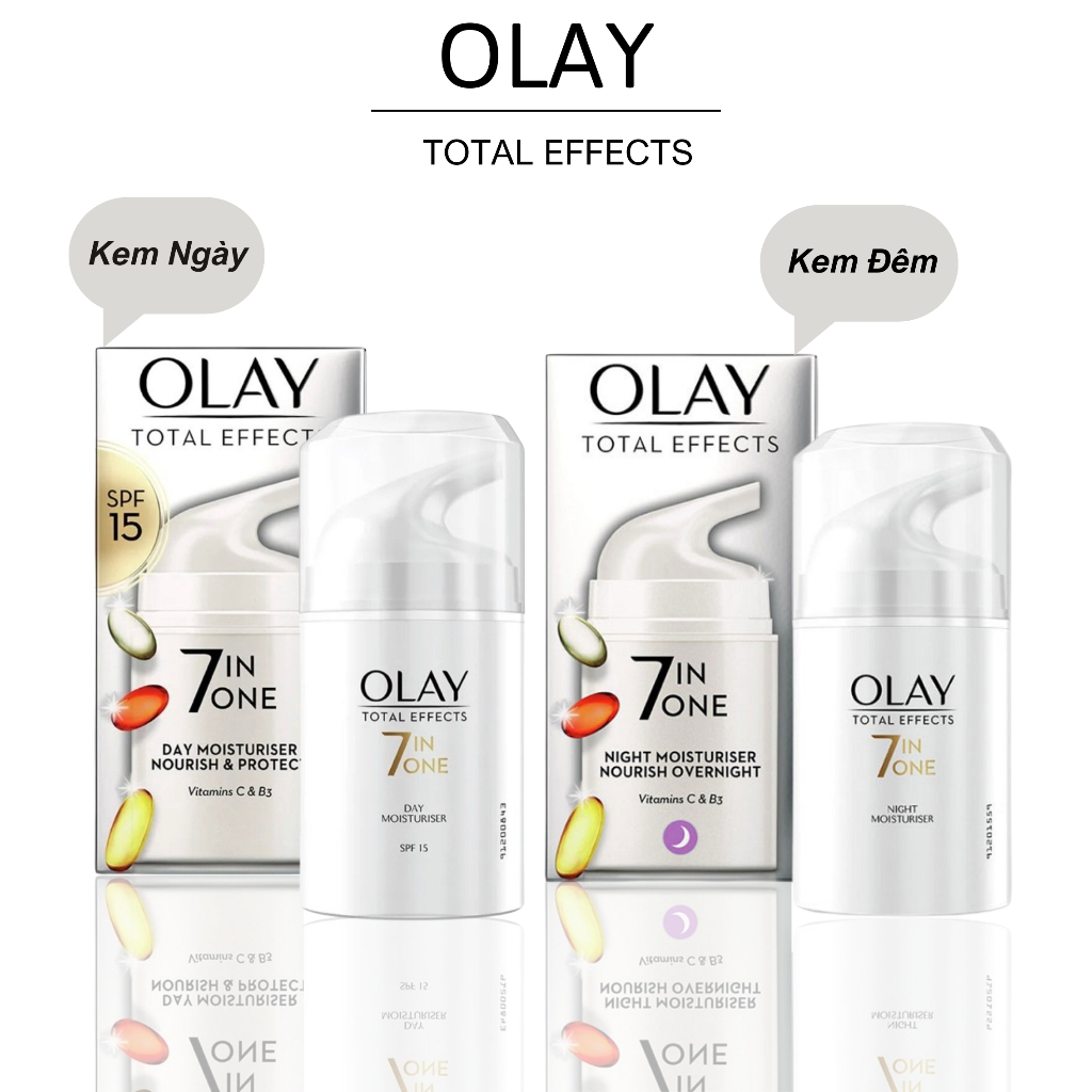 Kem olay 7in1, Olay total effects 7 in 1 , kem ngày và đêm ngừa lão hóa của da,dưỡng da trắng sáng mịn
