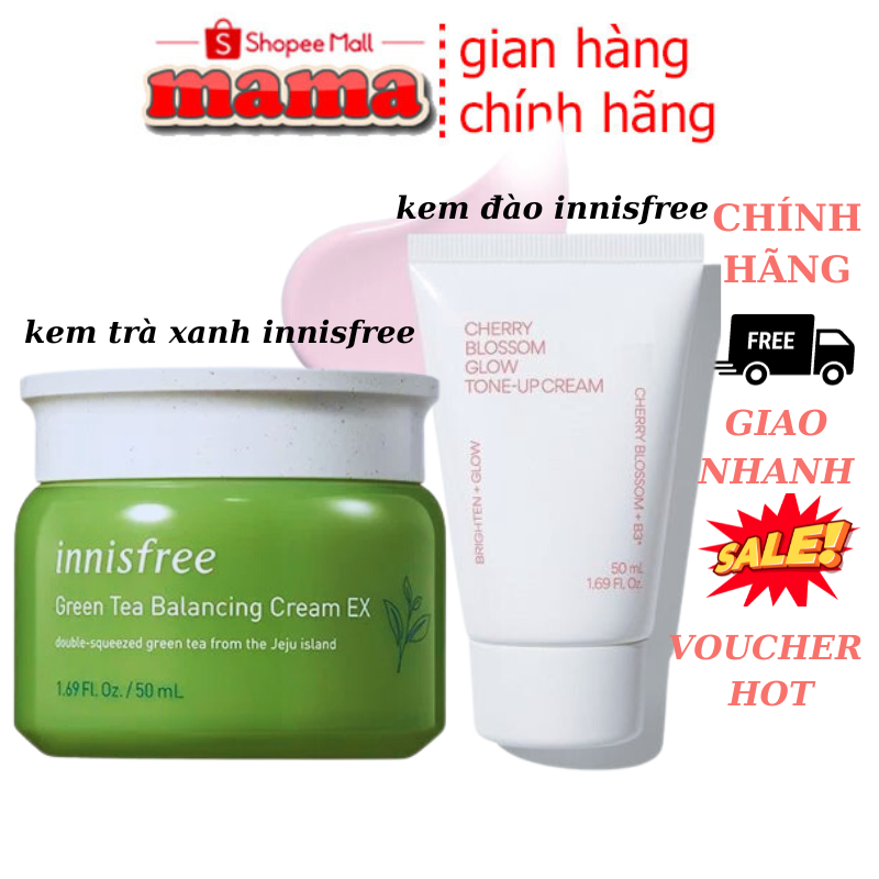 Kem Dưỡng Nâng Tone Da Trắng Sáng Chiết Xuất Hoa Anh Đào - Innisfree Jeju Cherry Blossom Tone Up Cream 50ml