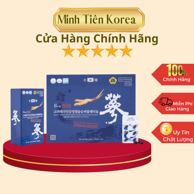 Viên Thiên Sâm Đông Trùng Hạ Thảo Hàn Quốc 180 Viên