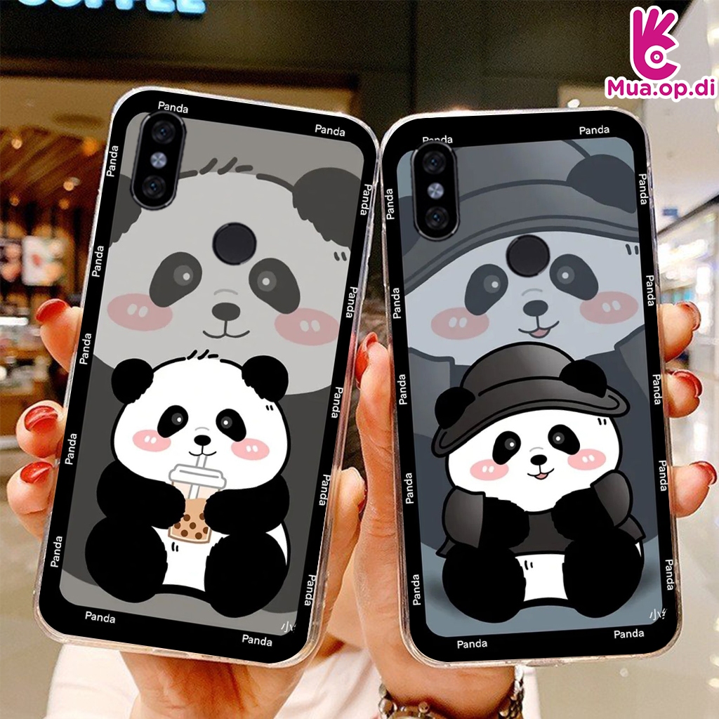 Ốp Silicon in Gấu Trúc Xiaomi Redmi Note 5/5 Pro, Note 7/7 Pro, Note 8, 6 Pro, Redmi 7, Mi 8, Mi 8 P