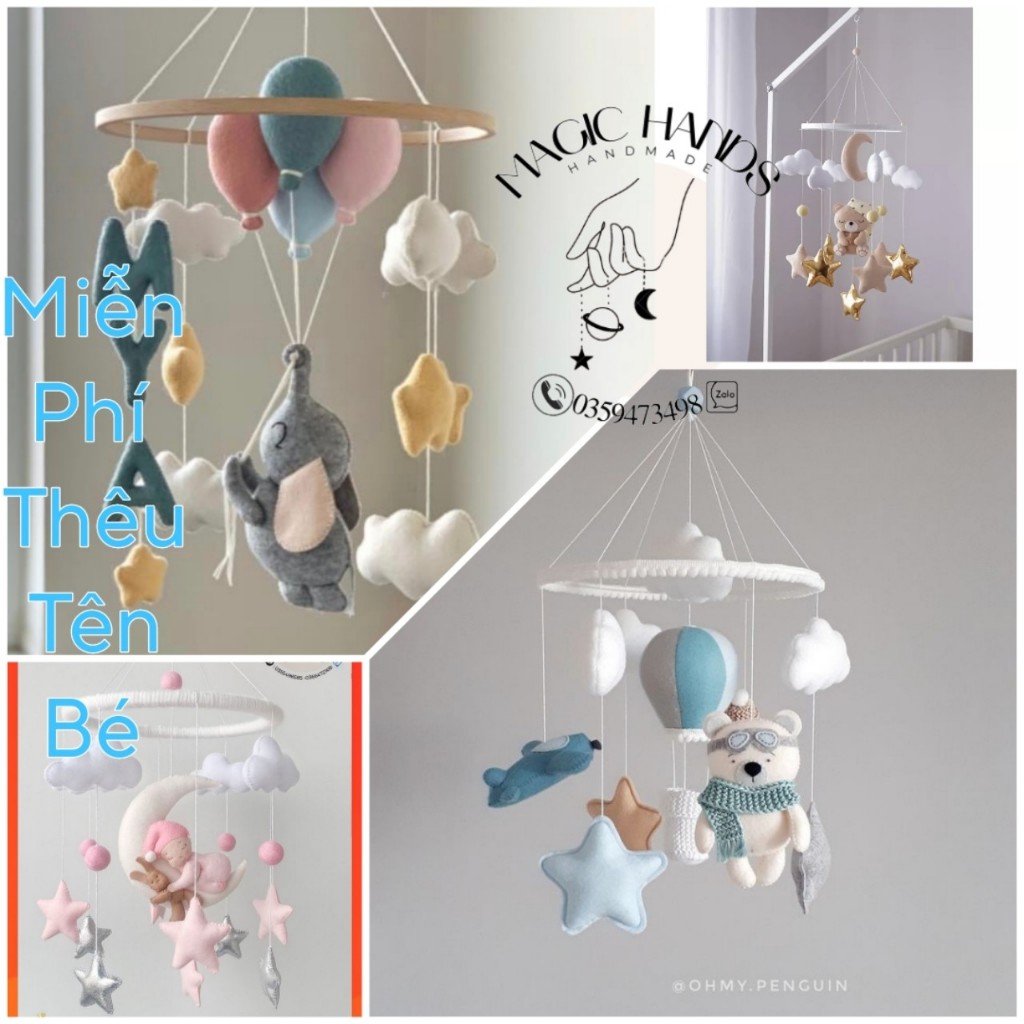 Đồ chơi treo nôi cho bé (Nhiều mẫu đáng yêu)