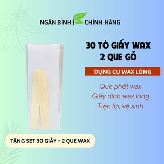 Set túi giấy que waxing lông,dụng cụ tẩy lông tại nhà