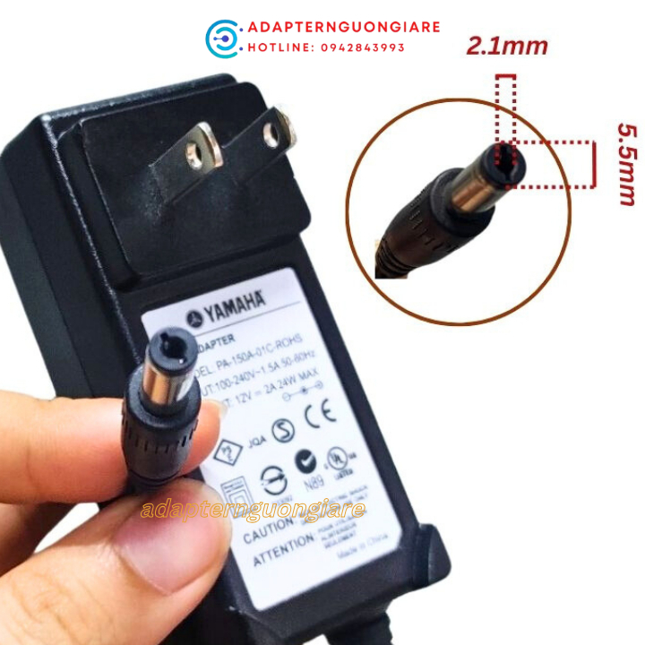 Adapter sạc nguồn 12v cho Đàn Organ Yamaha PSR-E253 PSR-E263 PSR-E303 hàng xịn