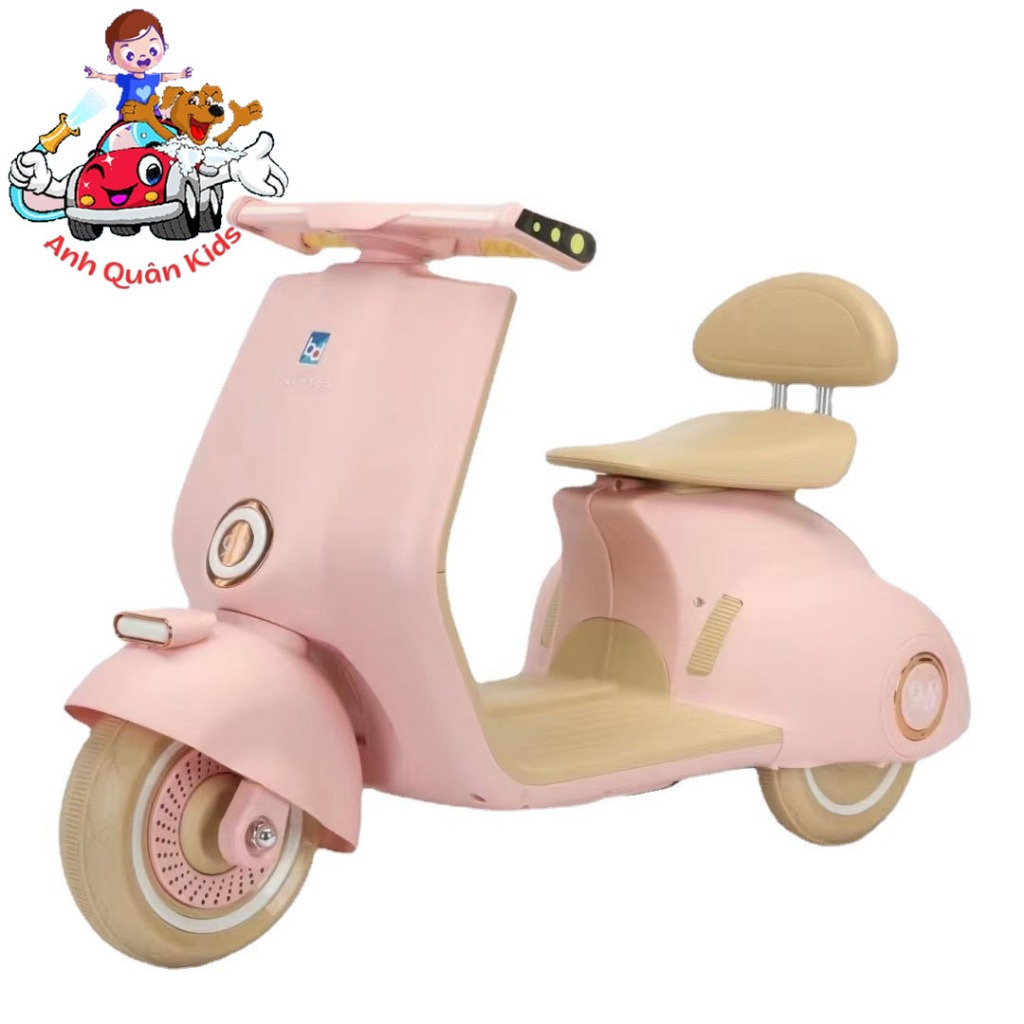 Xe máy vespa cho bé Xe máy điện trẻ em sử dụng chân ga mẫu 2022
