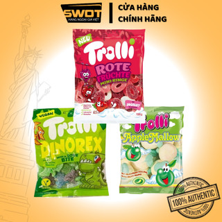 Kẹo dẻo trolli đức 100g - 150g nhiều vị, kẹo đức dẻo dai, thơm ngon đậm vị, ăn vặt siêu ngon, chính hãng trolli đức