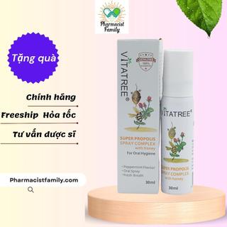 Chai Xịt Keo Ong Vitatree [ÚC] - Giảm Đau Họng - 30ml - Mẫu mới