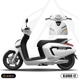 Tem xe điện klara s vinfast mẫu amg | klaras-12 | team decal rời hình dán xe máy xe điện đẹp chất chống nước