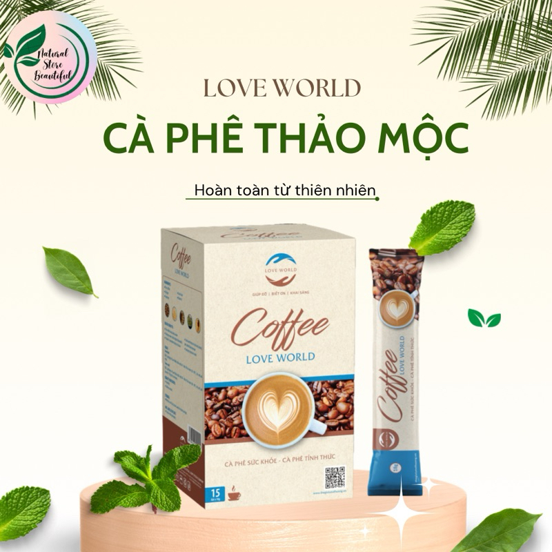 Cà phê giảm cân LOVEWORLD-giữ dáng đẹp da,kiểm soát cân nặng,ngưng hấp thu lipit chất béo,100% thiên nhiên(1 hộp 15 gói)
