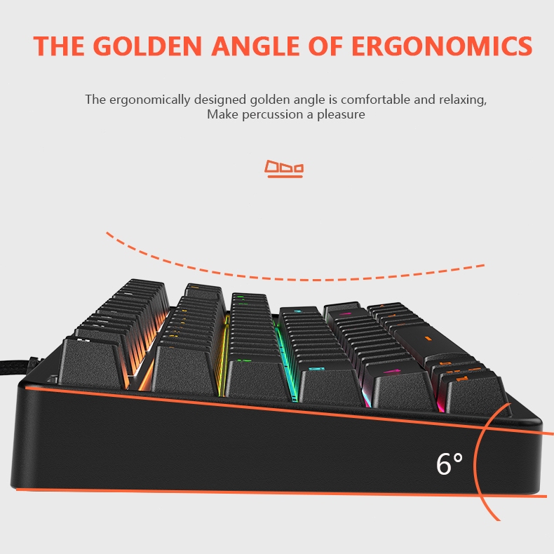 K870Bàn phím trò chơi cơ khí, phù hợp cho máy tính, game thủ và văn phòng