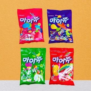 Kẹo dẻo mềm crown hàn quốc vị trái cây 92g