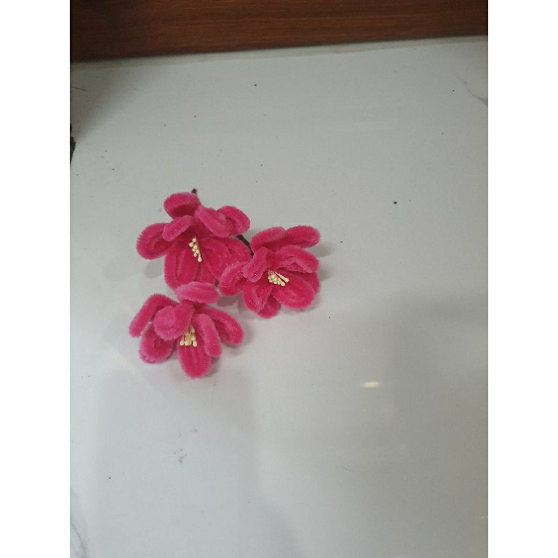 Hoa đào bằng kẽm nhung 8 cánh